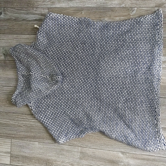 Splendid Cobalt Prairie Loose Knit Hoodie XS - Picture 6 of 9